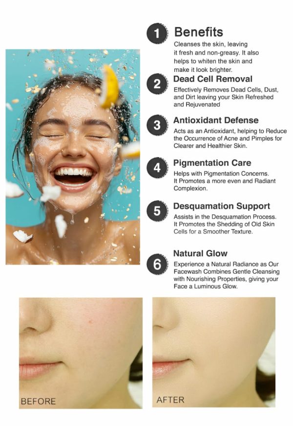 Kashee’s Rice Face Wash – Whitening & Brightening Cleanser For Glowing Skin – 150ml