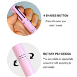 Makeup pen 4 in 1 eyebrow pencil waterproof long lasting easy color eyebrow lip highlighter pen sweatproof makeup cosmetic tool ardrop27315619