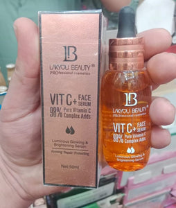 Lakyou Beauty Vitamin C Face Serum – 98% Pure Vitamin C Complex For Luminous Glow, Brightening, Firming & Repairing, 50ml