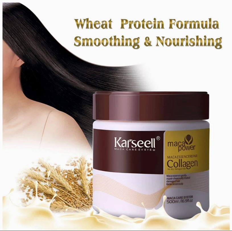 Karseell Collagen Maca Hair Treatment Deep Repair Conditioning Hair Mask Argan Oil
