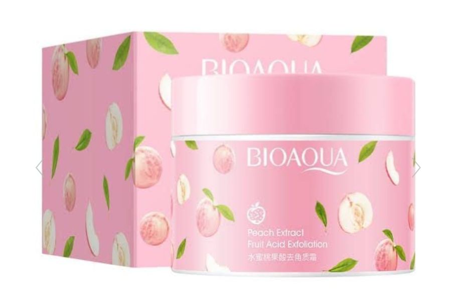 Bioaqua peach extract exfoliating gel face cream ardrop27208231